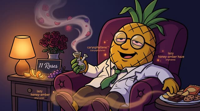 Professor High with 11 Roses