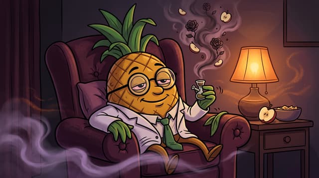 Professor High with 4 Black Roses