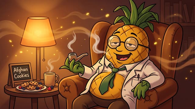 Professor High with Afghan Cookies