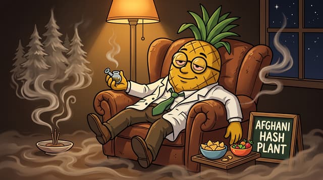Professor High with Afghani Hash Plant