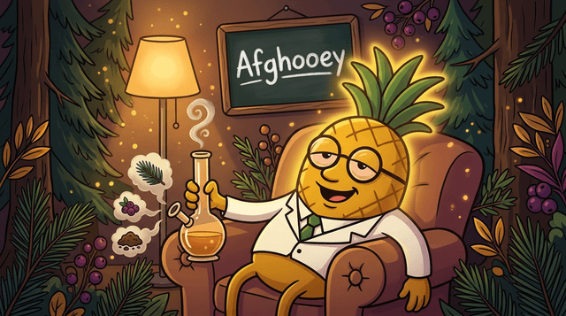 Professor High with Afghooey