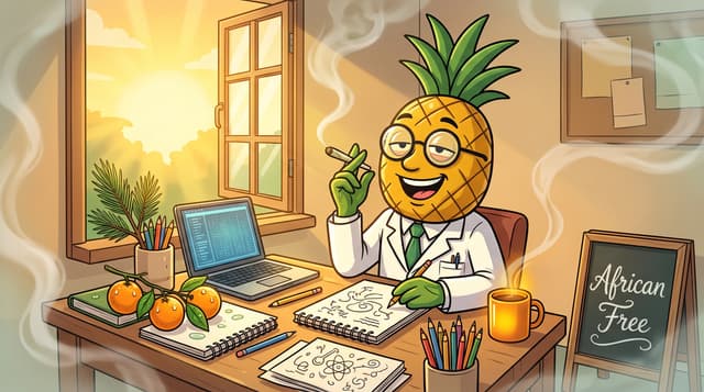 Professor High with African Free