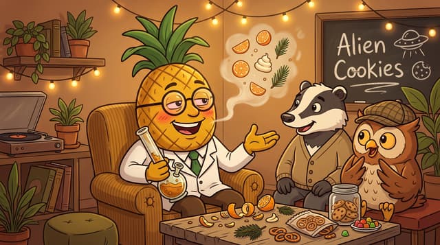 Professor High with Alien Cookies