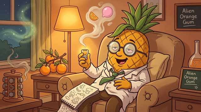 Professor High with Alien Orange Gum