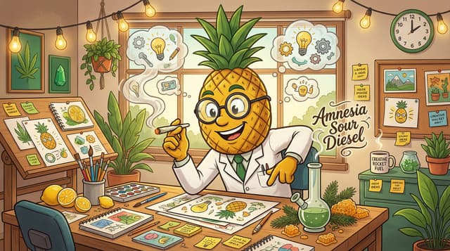 Professor High with Amnesia Sour Diesel