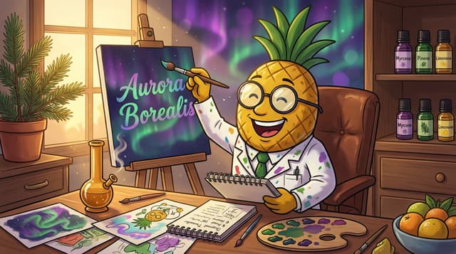 Professor High with Aurora Borealis