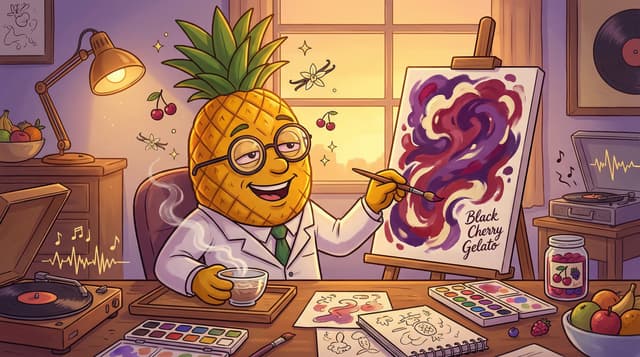 Professor High with Black Cherry Gelato