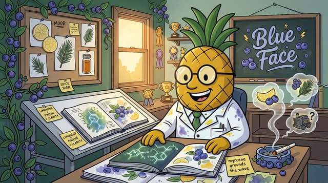 Professor High with Blue Face