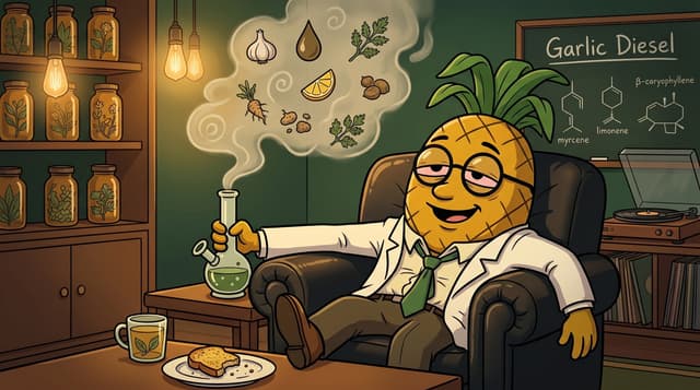 Professor High with garlic diesel