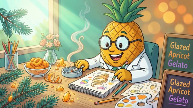 Professor High with Glazed Apricot Gelato