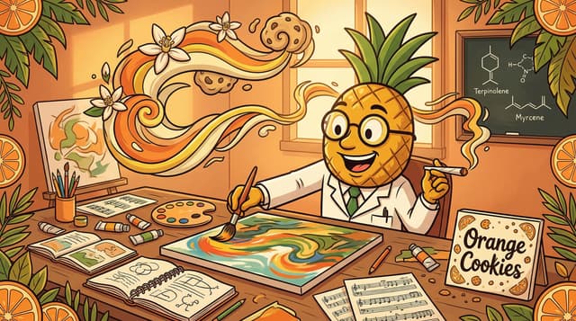 Professor High with Orange Cookies