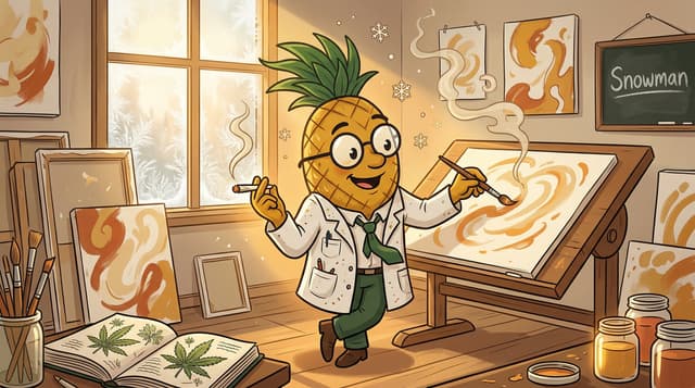 Professor High with Snowman