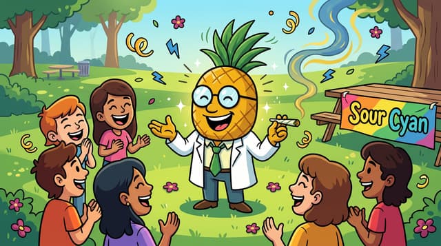 Professor High with Sour Cyan